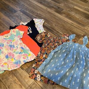 6pc GAP Kids Dress Collection - Floral, Denim, and Bright Colors